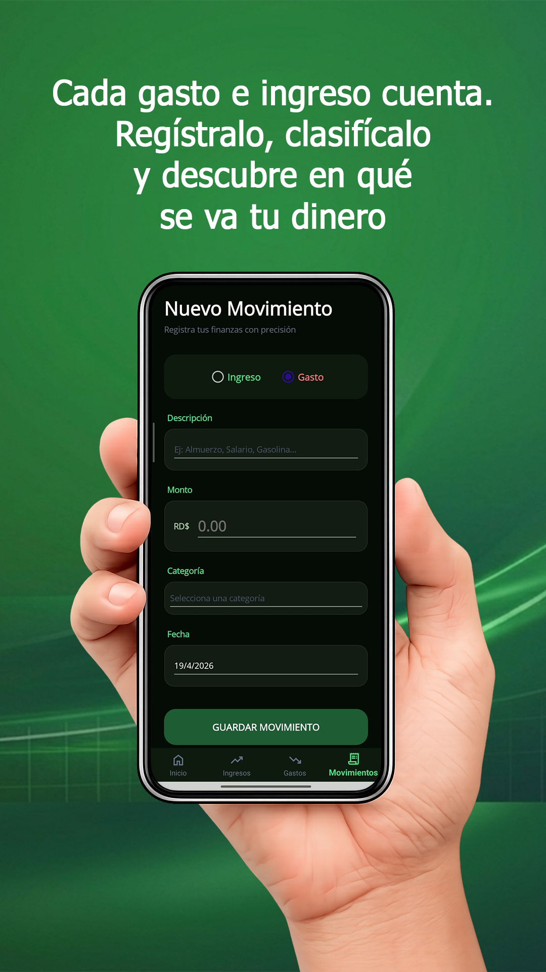 Registro de ingresos